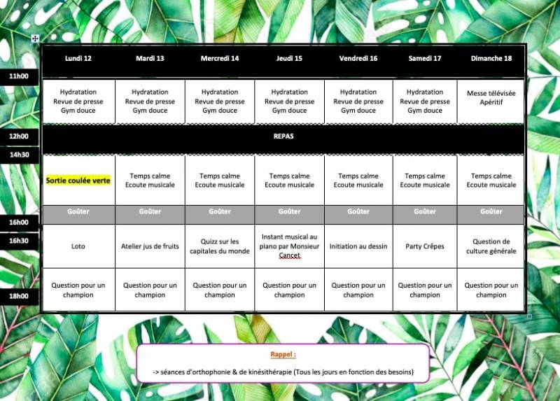 Animation en maison de retraite a Chatenay-Malabry