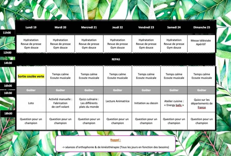 Programme d'animation en maison de retraite à Chatenay-Malabry